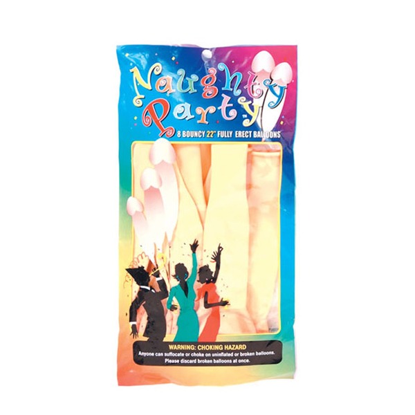 Penis Balloon Flesh 8pc Bag