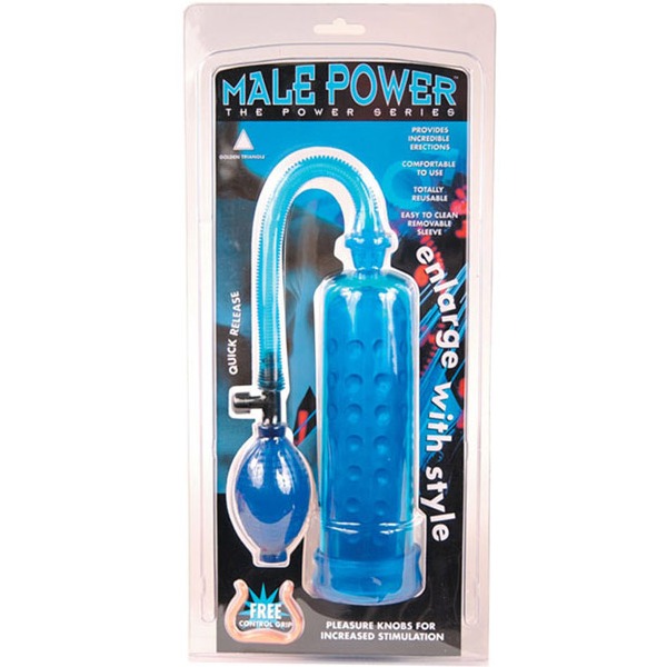 Male Power Pump Blue