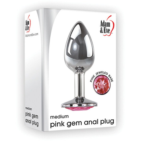 Adam & Eve Pink Gem Anal Plug Medium