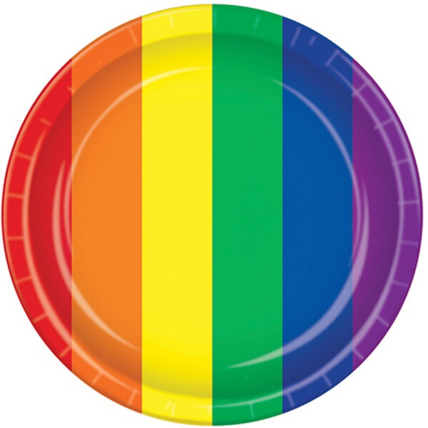 Pride Plates - Rainbow Pack of 8
