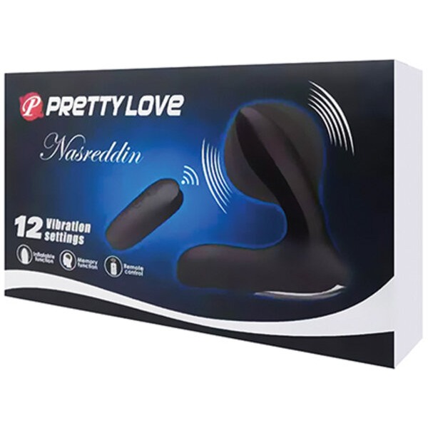 Pretty Love Nasreddin Inflatable Prostate Massager - Black