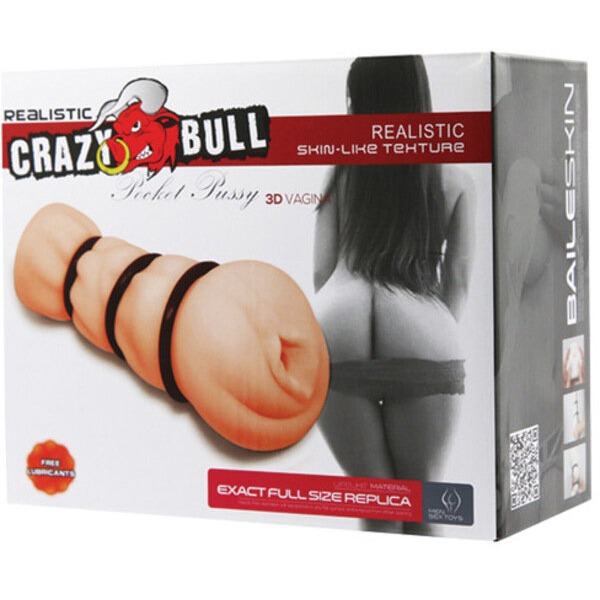 Crazy Bull Pocket Pussy Masturbator Sleeve - Ivory