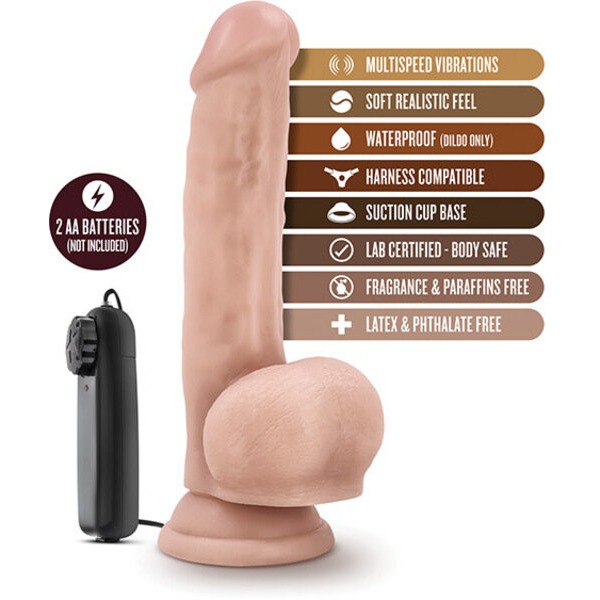 Blush Dr. Skin Dr. Jay 8.75" Cock w/Suction Cup - Vanilla