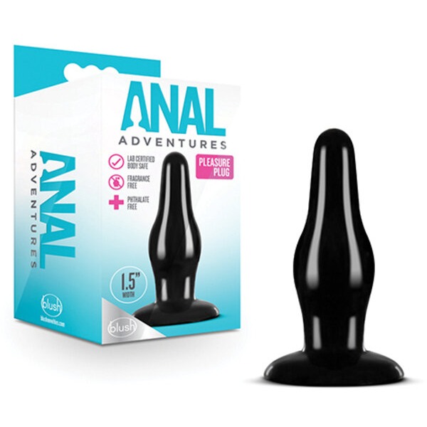 Blush Anal Adventures Pleasure Plug - Black