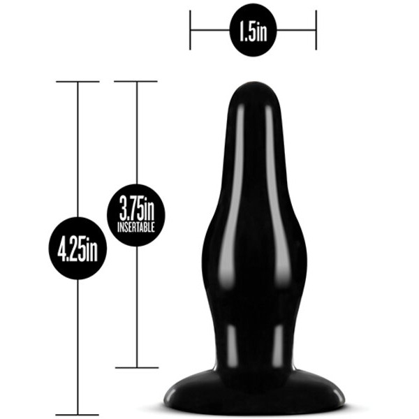 Blush Anal Adventures Pleasure Plug - Black