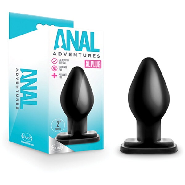 Blush Anal Adventures XL Plug - Black