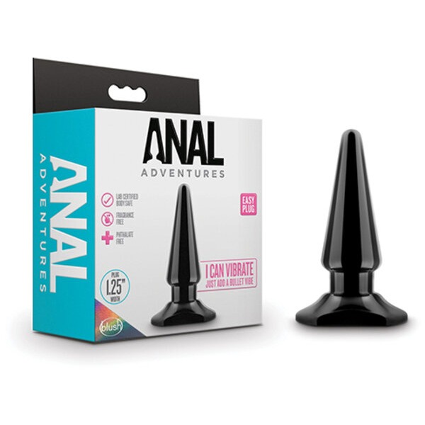 Blush Anal Adventures Easy Plug - Black