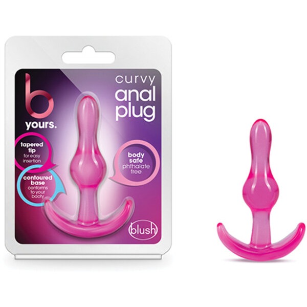 Blush B Yours Curvy Anal Plug - Pink