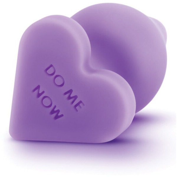 Blush Play With Me Naughty Candy Heart Do Me Now Plug - Purple