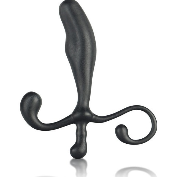 Blue Line C&B 5" Male P-Spot Massager - Black