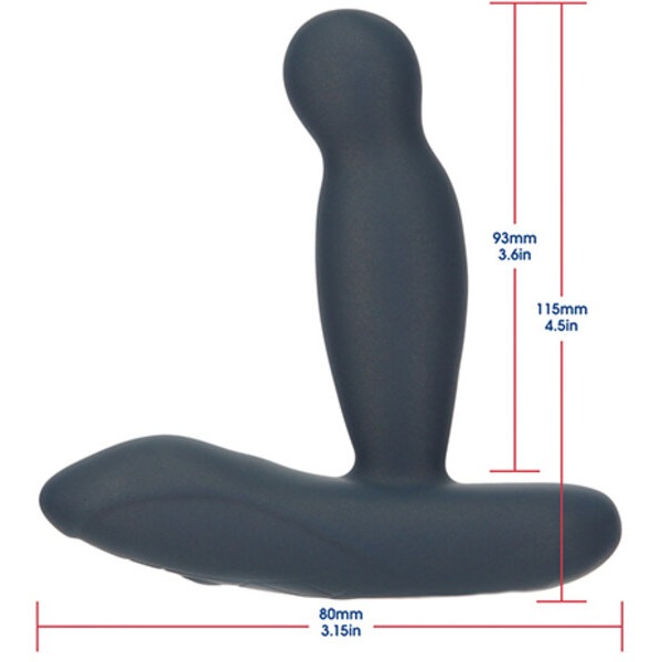 Lux Active Revolve 4.5" Rotating & Vibrating Anal Massager - Dark Blue