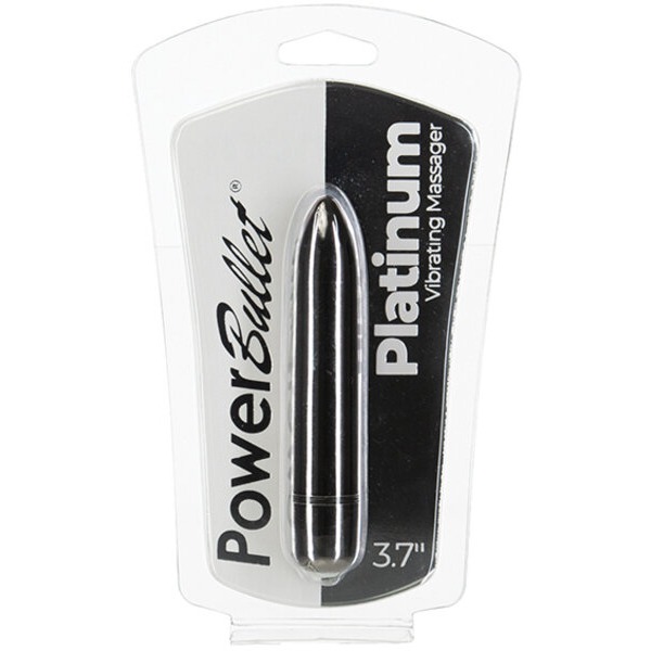 Power Bullet 3.7" Platinum Vibrating Massager