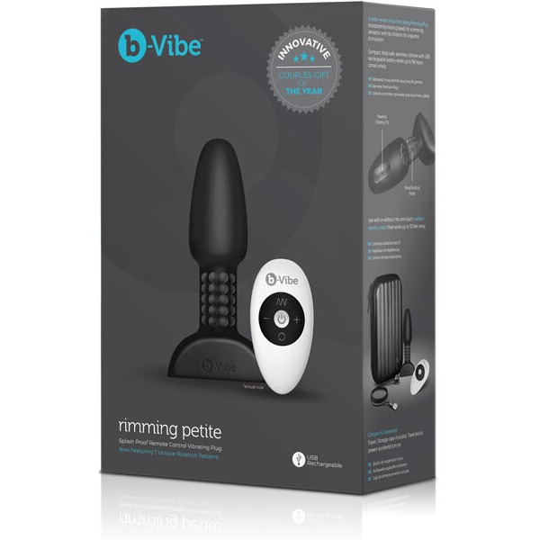 b-Vibe Petite Rimming Plug - Black