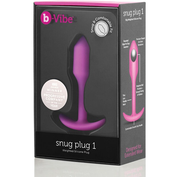 b-Vibe Weighted Snug Plug 1 - 55 g Fuchsia