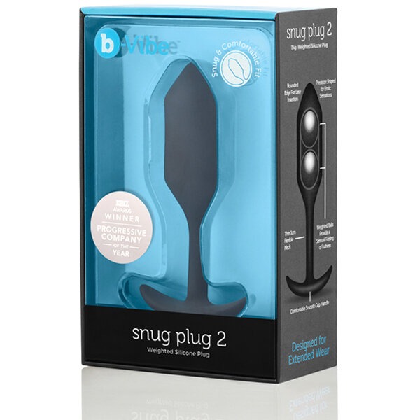 b-Vibe Weighted Snug Plug 2 - 114 g Black