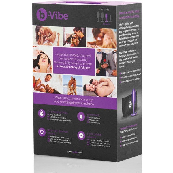 b-Vibe Weighted Snug Plug 2 - 114 g Purple