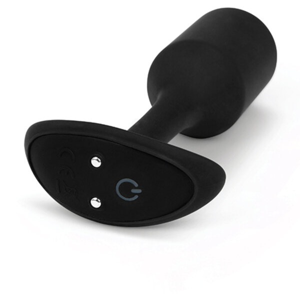 b-Vibe Vibrating Weighted Snug Plug M - 112 g Black