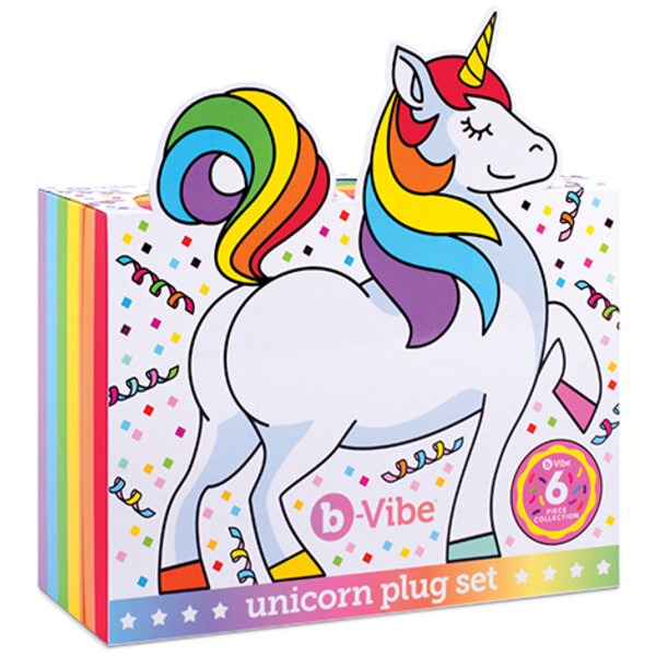 b-Vibe Unicorn 6 pc Plug Set