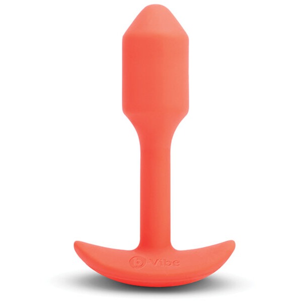 b-Vibe Vibrating Snug Plug - Small Orange