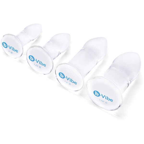 b-Vibe Glass Anal Dilator 4 pc Set