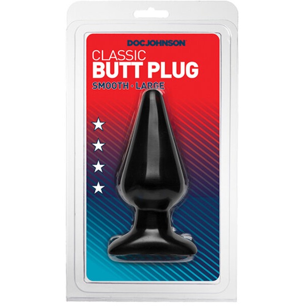 Classic Butt Plug - Large Black