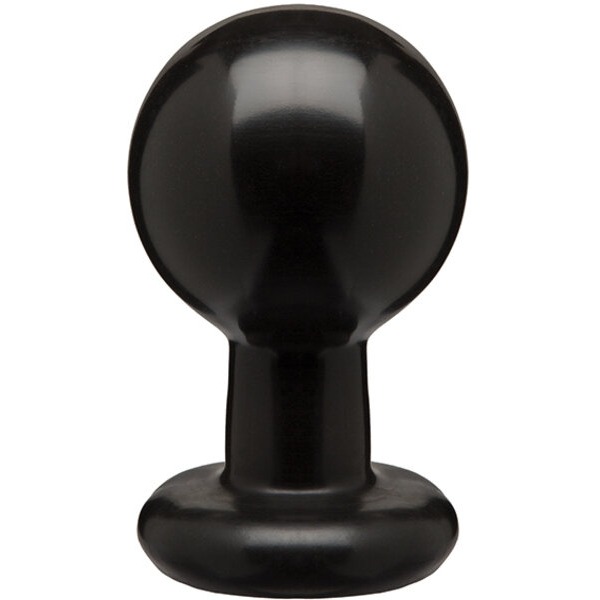 Round Butt Plug Large - Black