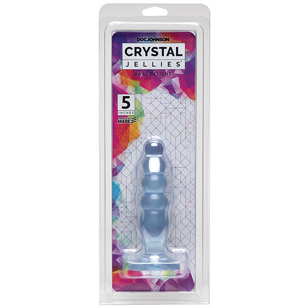 Crystal Jellies 5" Anal Delight - Clear