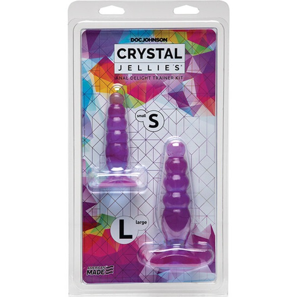 Crystal Jellies Anal Delight Trainer Kit - Purple