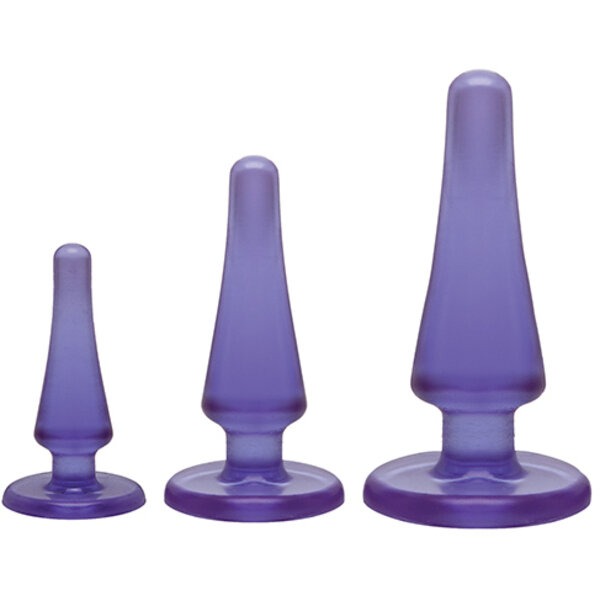 Crystal Jellies Anal Initiation Kit - Purple