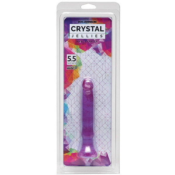 Crystal Jellies 6" Anal Starter - Purple