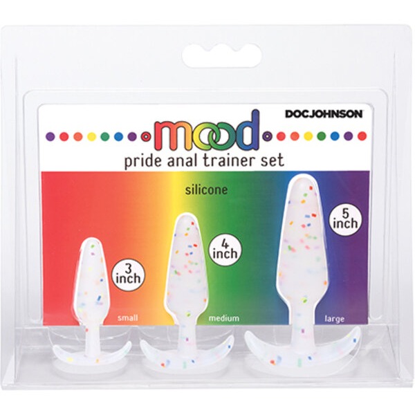 Mood Pride Anal Trainer Set - Multi Colored Set of 3