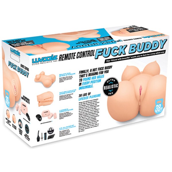 Luvdolz Remote Control Rechargeable Fuck Buddy w/Douche - Ivory