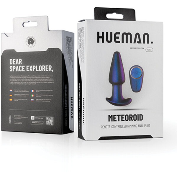 Hueman Meteoroid Rimming Anal Plug - Purple