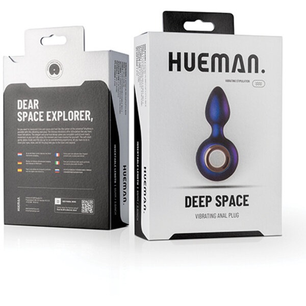 Hueman Deep Space Vibrating Anal Plug - Purple