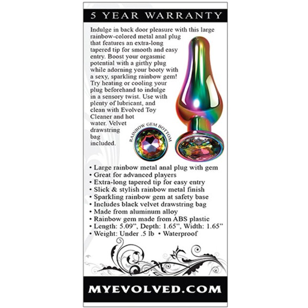 Evolved Rainbow Metal Plug - Large