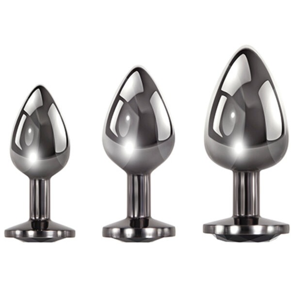 Evolved Black Gem Anal Plug set