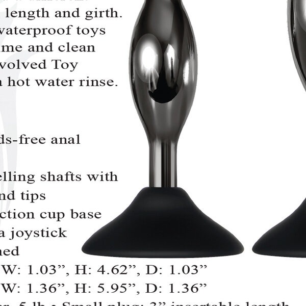 Evolved Joy Sticks 2 pc Plug Set - Black/Chrome
